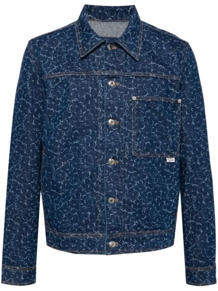 Denimjakke Maison Kitsuné blå