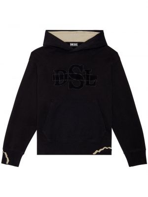 Hoodie Diesel svart