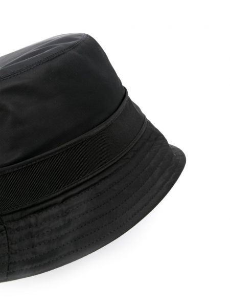 Haftowany kapelusz Moncler czarny