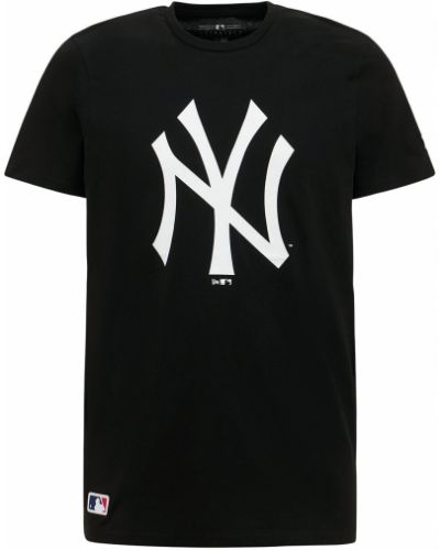Camiseta de algodón New Era negro