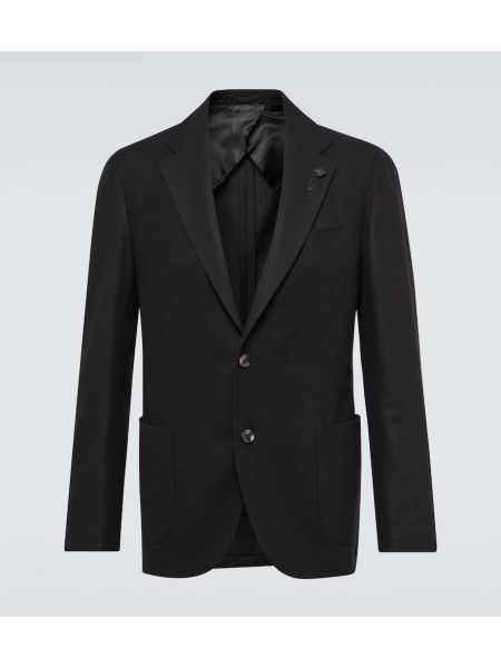 Kaşmir yün blazer Lardini siyah