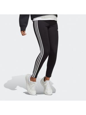 Leggings de cintura alta a rayas Adidas Sportswear negro