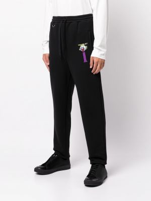 Sportovní kalhoty s výšivkou Doublet černé
