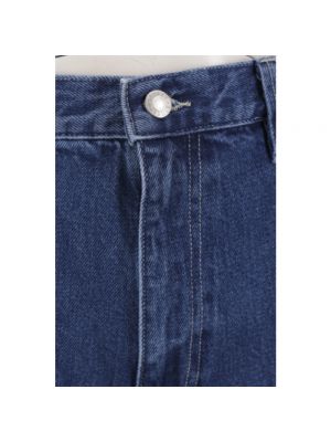 Proste jeansy oversize Stussy niebieskie