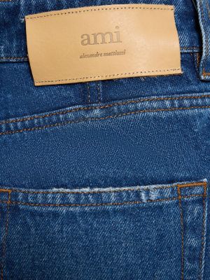 Bavlnené bootcut džínsy Ami Paris modrá
