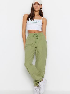 Luźne spodnie Trendyol - Zielony