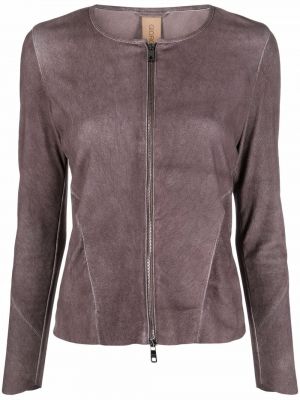 Кожаная куртка Giorgio Brato, фиолетовая