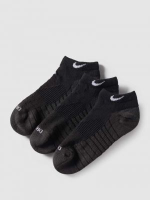 Czarne skarpety z nadrukiem Nike