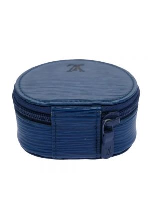 Leder clutch Louis Vuitton Vintage blau
