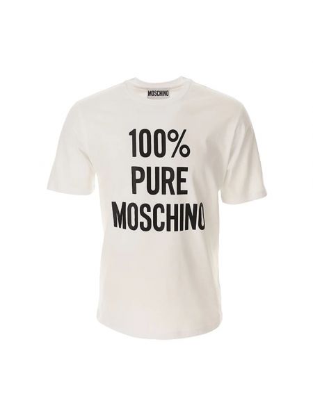 Koszulka z krótkim rękawem Moschino biała