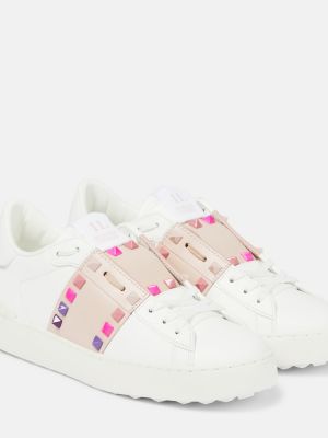 Sneakers di pelle Valentino Garavani rosa