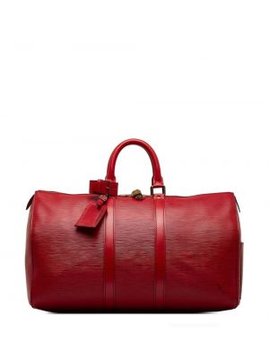 Sac de voyage Louis Vuitton rouge