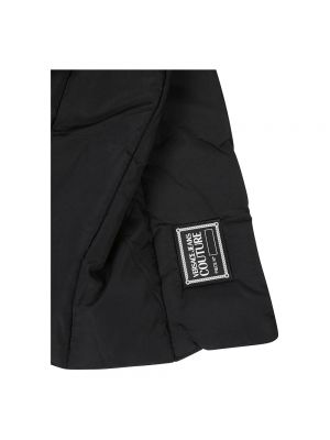 Bufanda acolchada Versace Jeans Couture negro