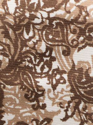 Corbata con estampado abstracto Kiton marrón