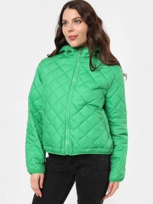 Утепленная демисезонная куртка Pais зеленая