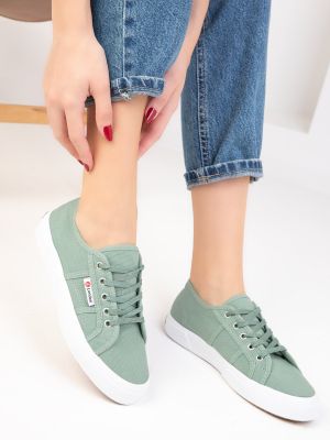 Lenvászon sneakers Soho zöld