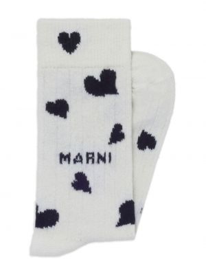 Ponožky se srdcovým vzorem Marni