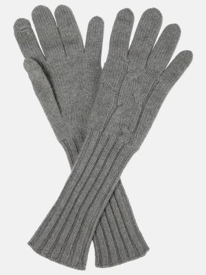 Kašmírové rukavice Loro Piana šedé