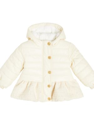 Vattert jakke for jenter Balmain Kids hvit