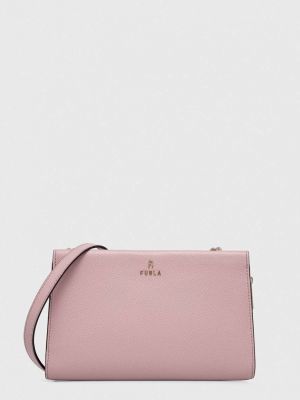 Kožna torbica Furla ružičasta