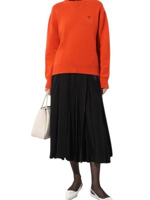 Кашемировый свитер Prada оранжевый