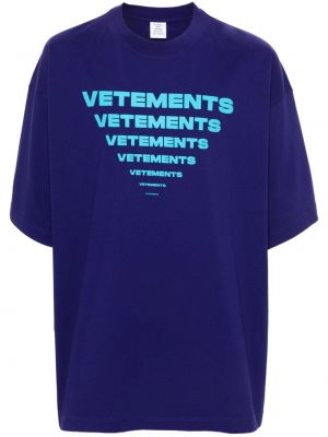 Raštuotas medvilninis marškinėliai Vetements
