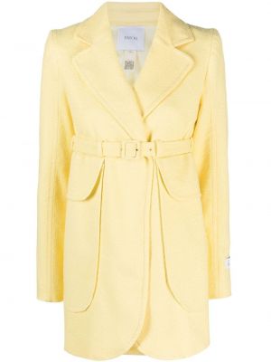 Jachetă cu centură Patou galben