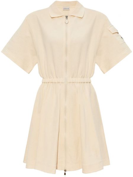 Bavlnené šaty Moncler béžová