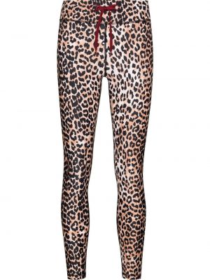 Leopard trykt stretch bukser The Upside