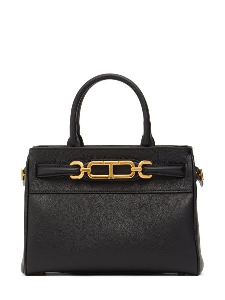 Lær mini bag Tom Ford svart