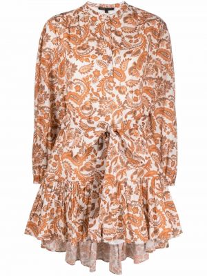 Paisley trykt dress Maje oransje