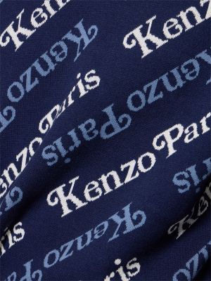Puloverel din bumbac Kenzo Paris albastru