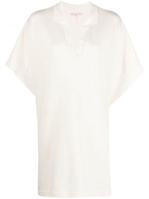 Košile s výstřihem do v Filippa K Soft Sport bílá