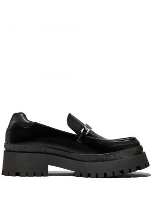 Kožené loafers na platformě Marc Jacobs černé