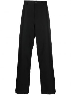 Rovné kalhoty relaxed fit Balenciaga černé