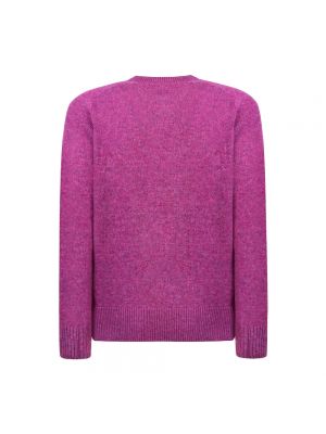 Sweter z dżerseju Brooksfield fioletowy