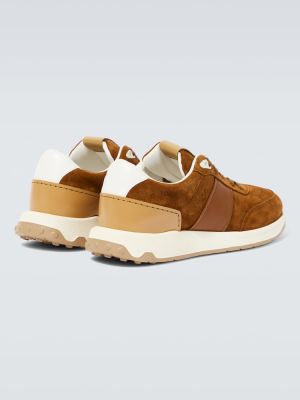 Sneakers σουέντ Tod's καφέ