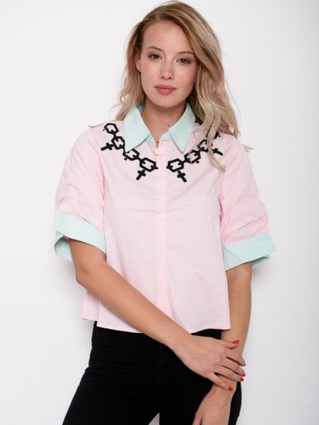 Рубашка Issa Plus розовая