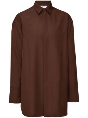 Vilnonė marškiniai Ferragamo ruda