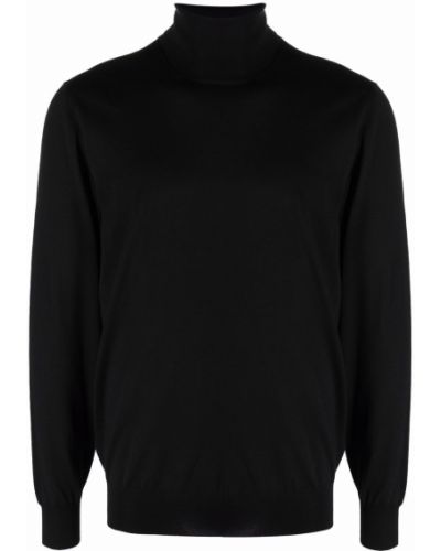Jersey de cuello vuelto de tela jersey Corneliani negro