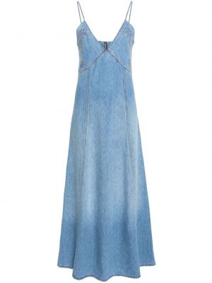 Dlouhé šaty Chloé modré