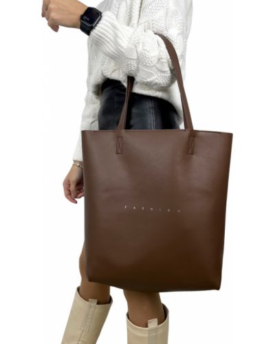 Кожаная сумка шоппер Polina & Eiterou