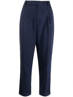 Pantaloni a vita alta Ralph Lauren Collection blu
