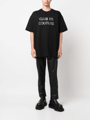 Medvilninis marškinėliai Anonymous juoda