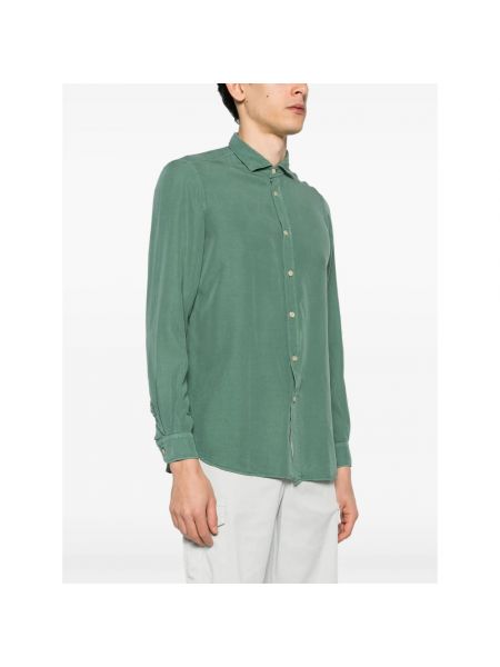 Camisa lyocell Boglioli verde