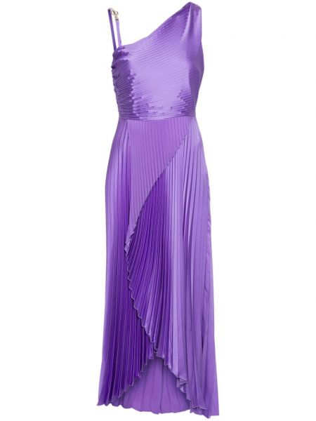 Rochie cu un singur umăr plisată Liu Jo violet