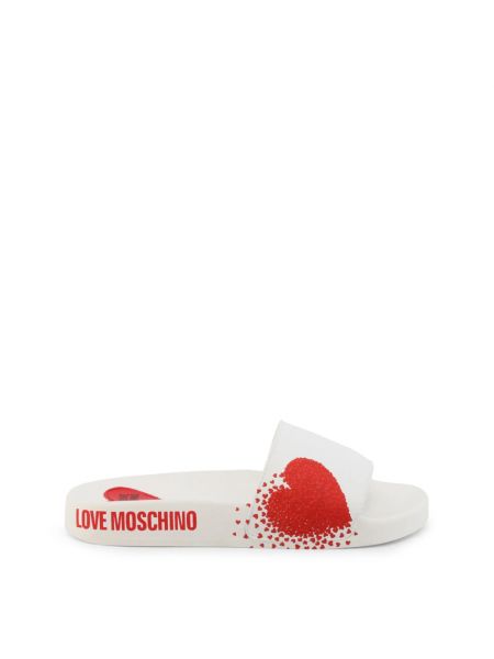 Slides Love Moschino blanc
