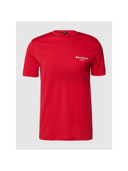 T-shirt Balmain, czerwony