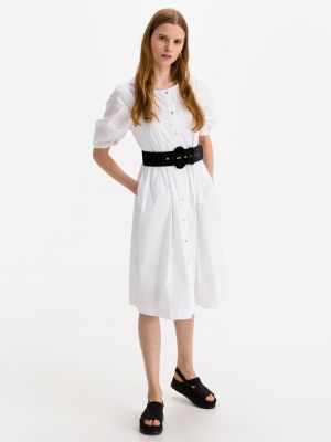 Košeľové šaty Ichi biela