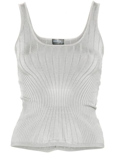 Strikket tanktop Mugler grå